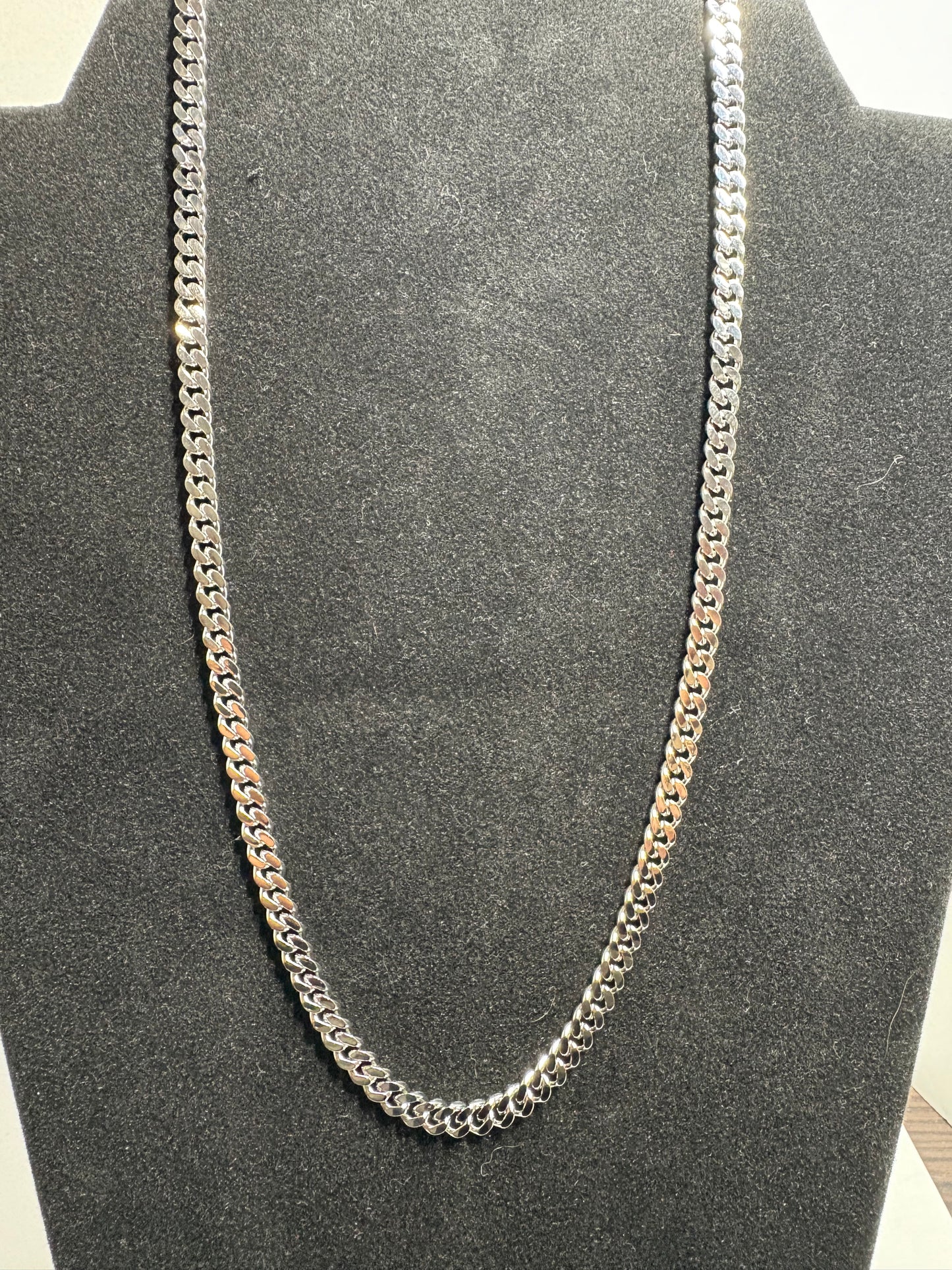 Stainless Steel Diamond Cut Curb Chain
