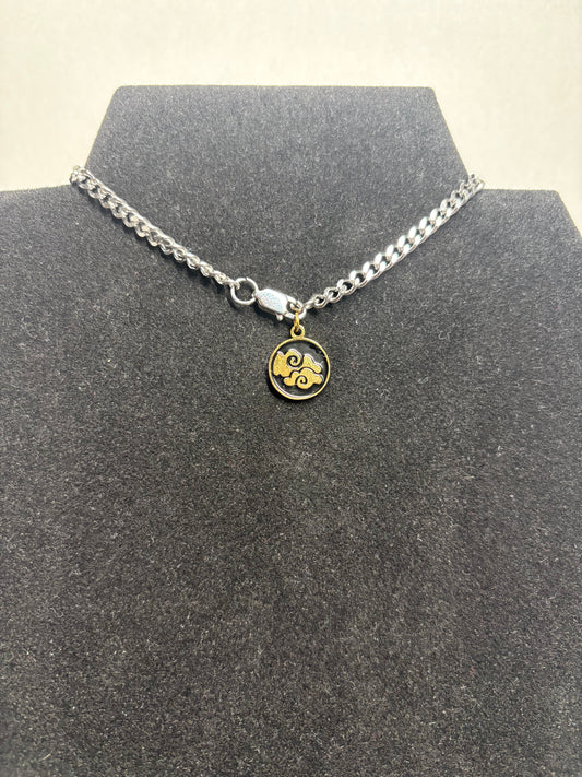 18K Gold PVD Stainless Steel Element Charm