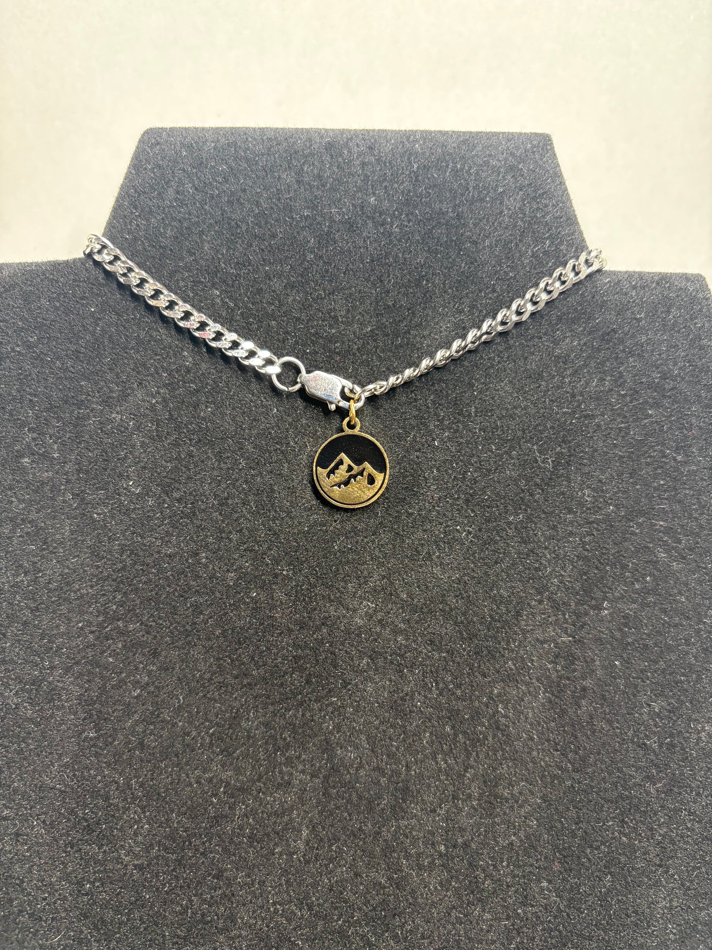 18K Gold PVD Stainless Steel Element Charm