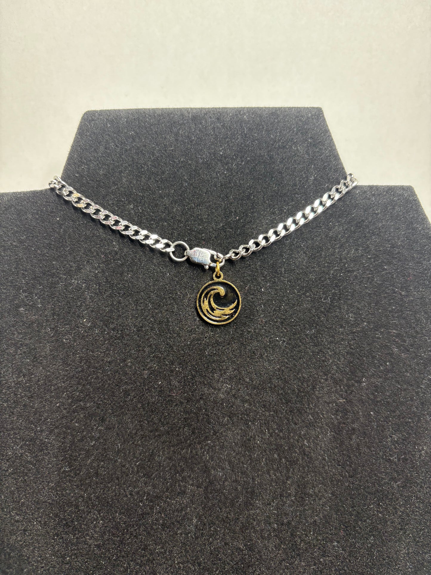 18K Gold PVD Stainless Steel Element Charm