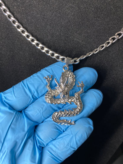 Stainless Steel Dragon Pendant