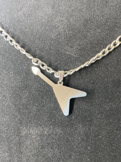 Stainless Steel Guitar Pendant