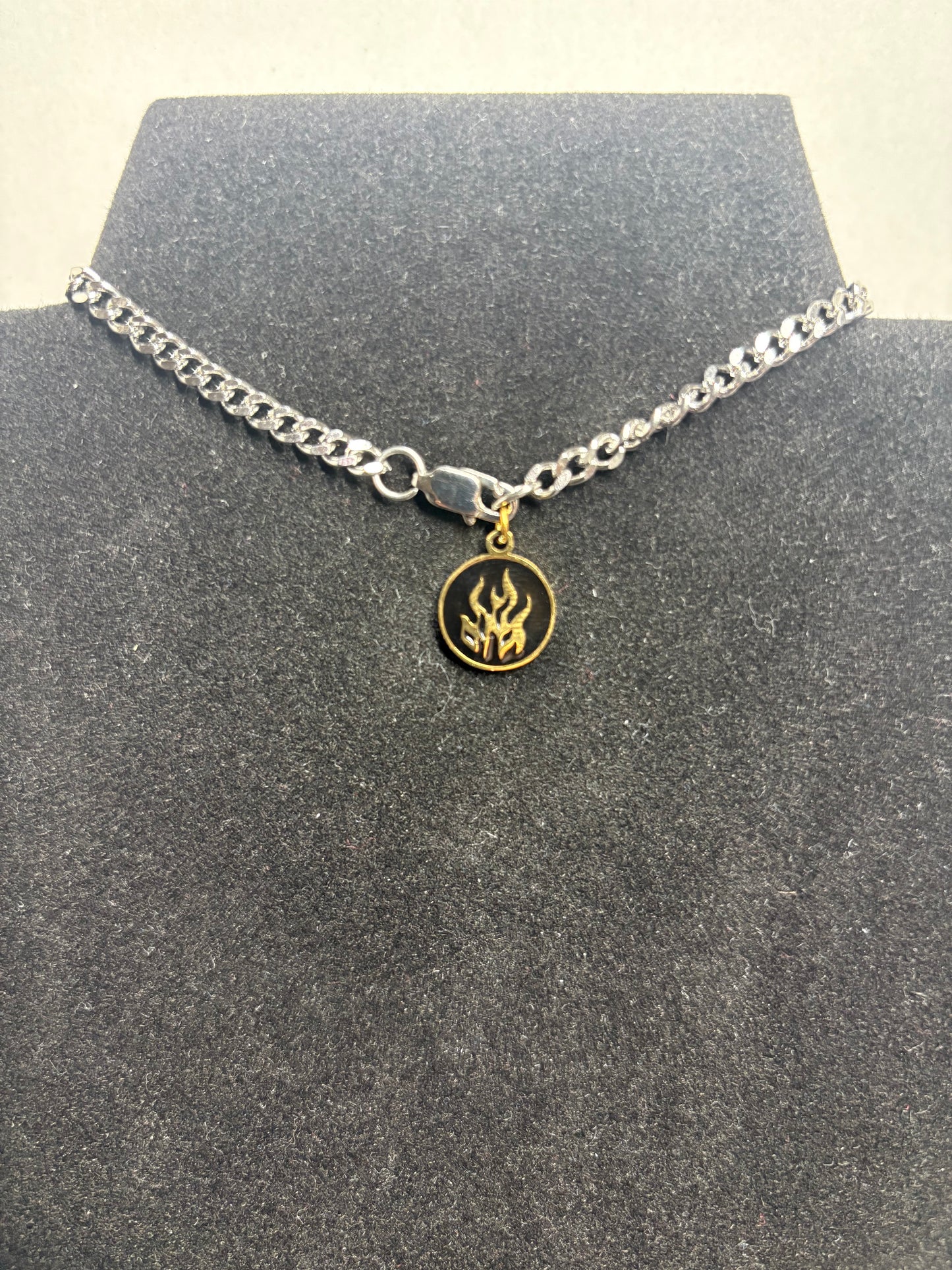 18K Gold PVD Stainless Steel Element Charm