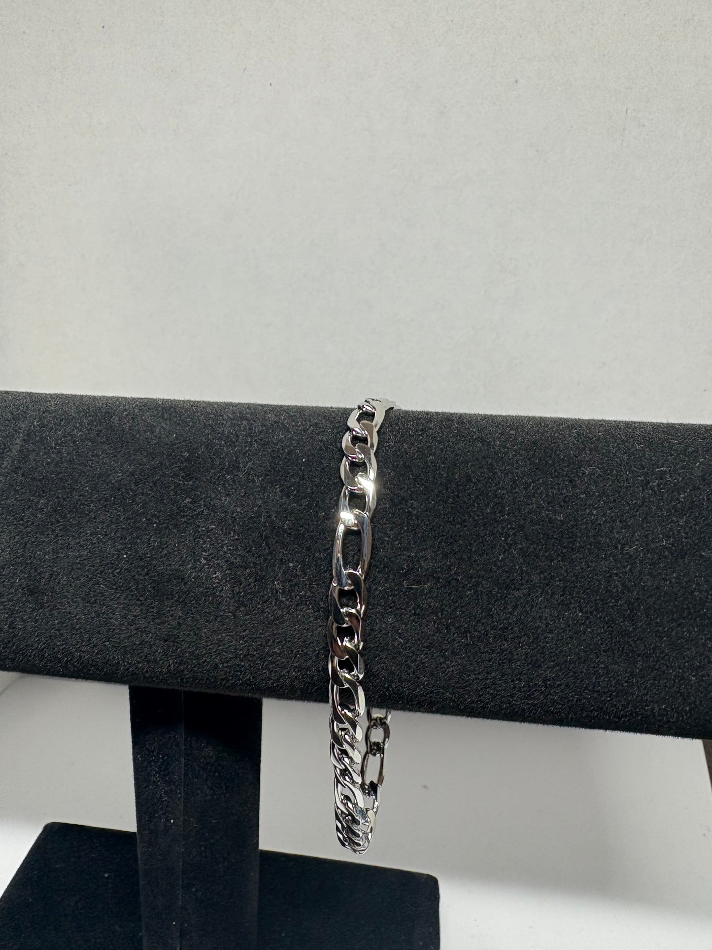 Stainless Steel Figaro Bracelet